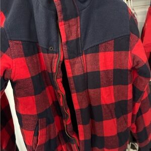 OshKosh B'gosh Navy and Red Plaid Jacket